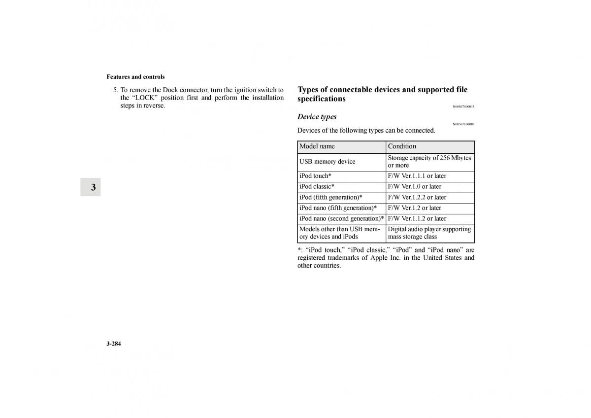 Mitsubishi Lancer Sportback VIII 8 owners manual / page 377