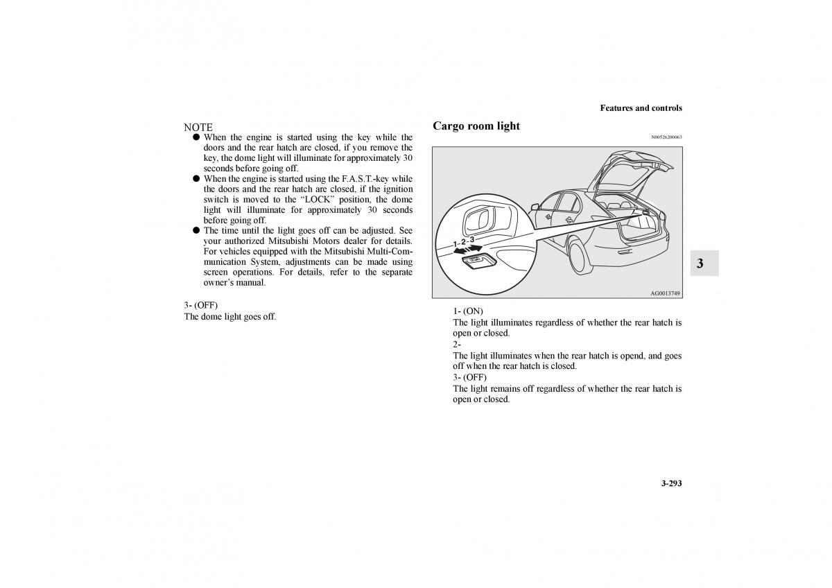 Mitsubishi Lancer Sportback VIII 8 owners manual / page 386