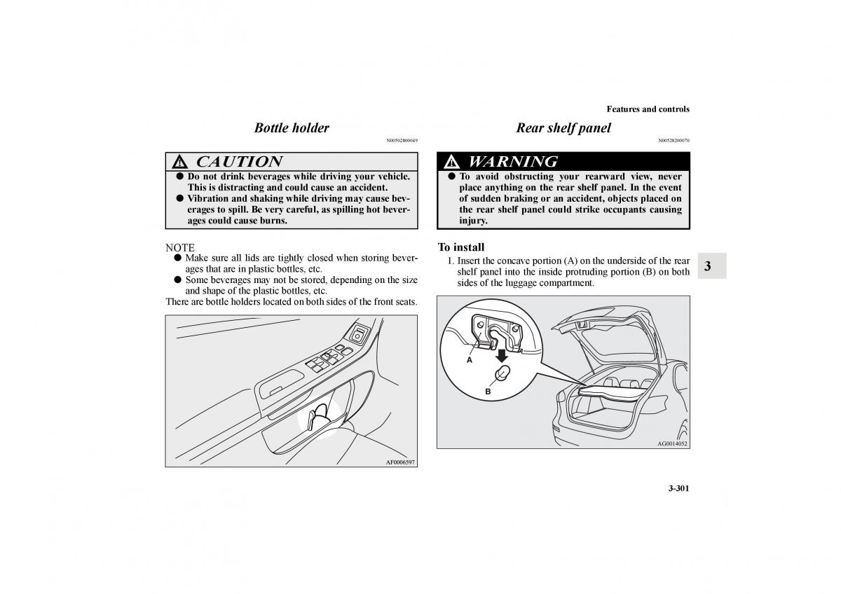 Mitsubishi Lancer Sportback VIII 8 owners manual / page 394