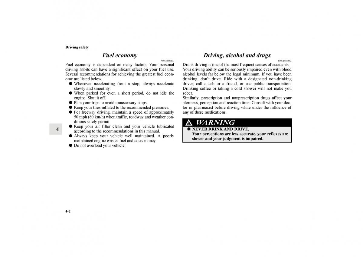 Mitsubishi Lancer Sportback VIII 8 owners manual / page 399