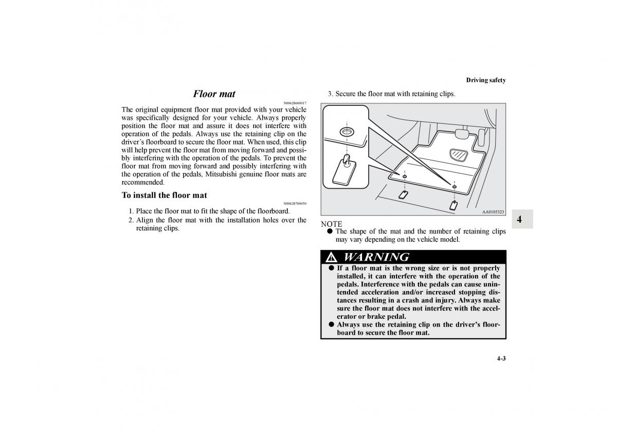 Mitsubishi Lancer Sportback VIII 8 owners manual / page 400