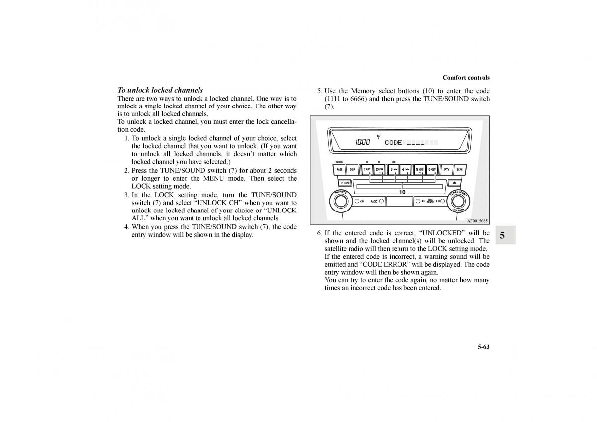 Mitsubishi Lancer Sportback VIII 8 owners manual / page 476