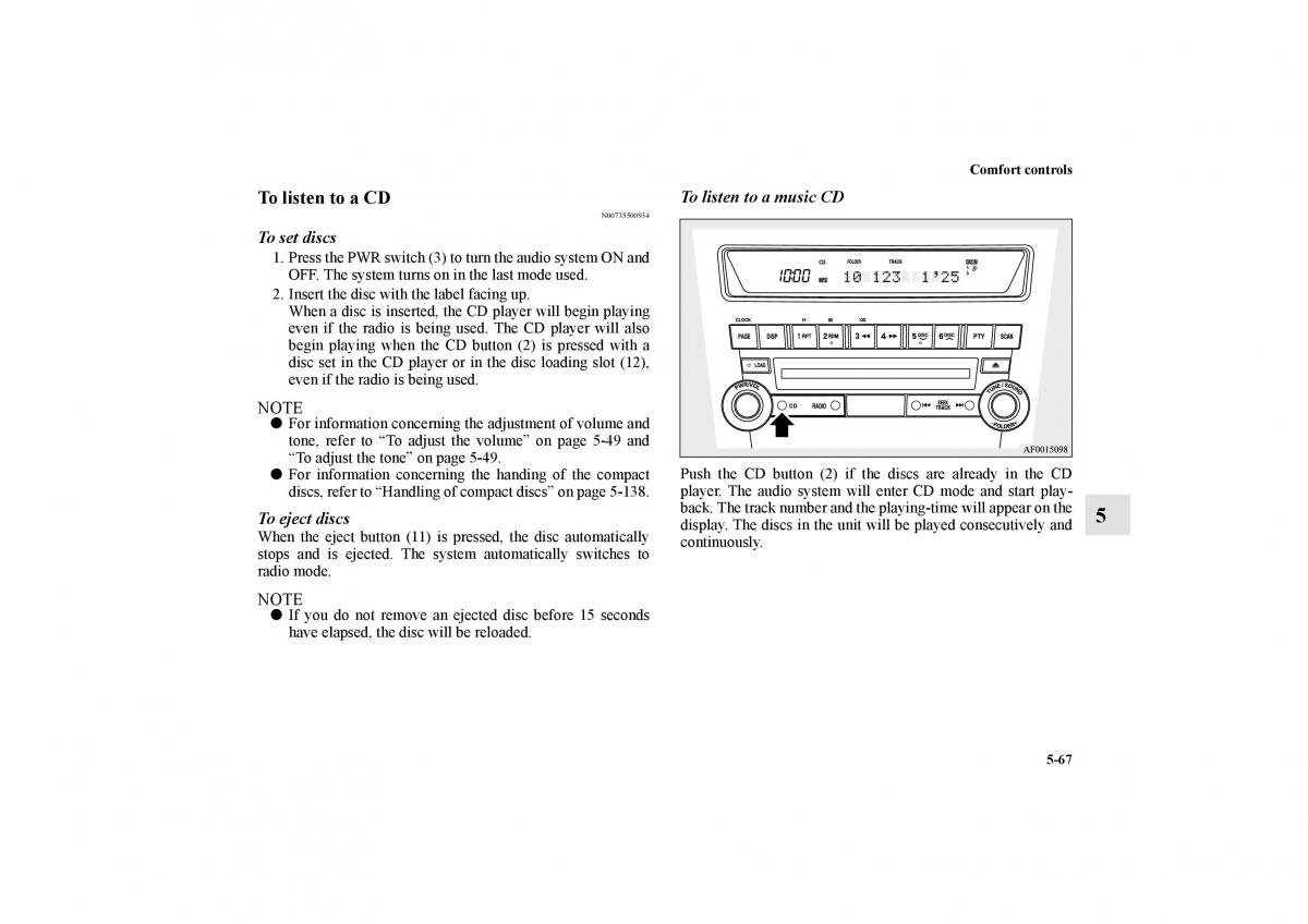 Mitsubishi Lancer Sportback VIII 8 owners manual / page 480