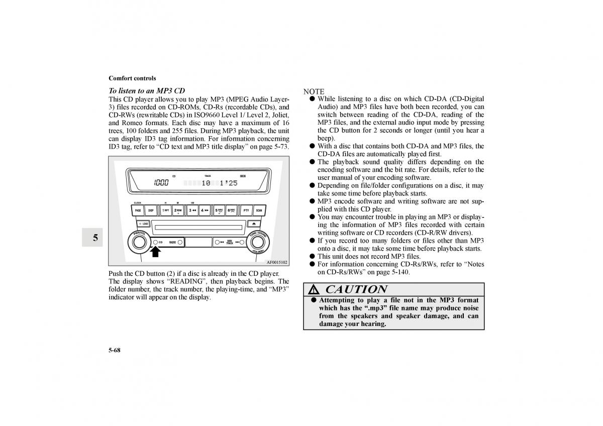 Mitsubishi Lancer Sportback VIII 8 owners manual / page 481