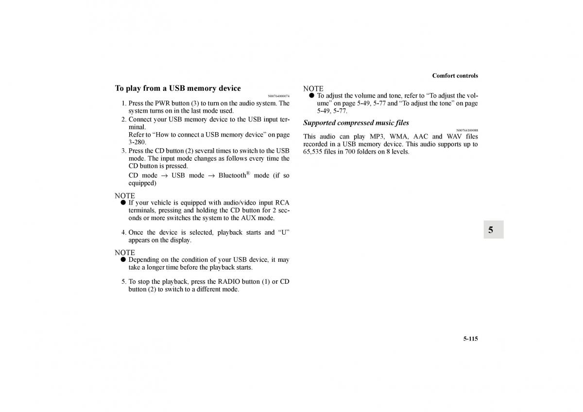 Mitsubishi Lancer Sportback VIII 8 owners manual / page 528