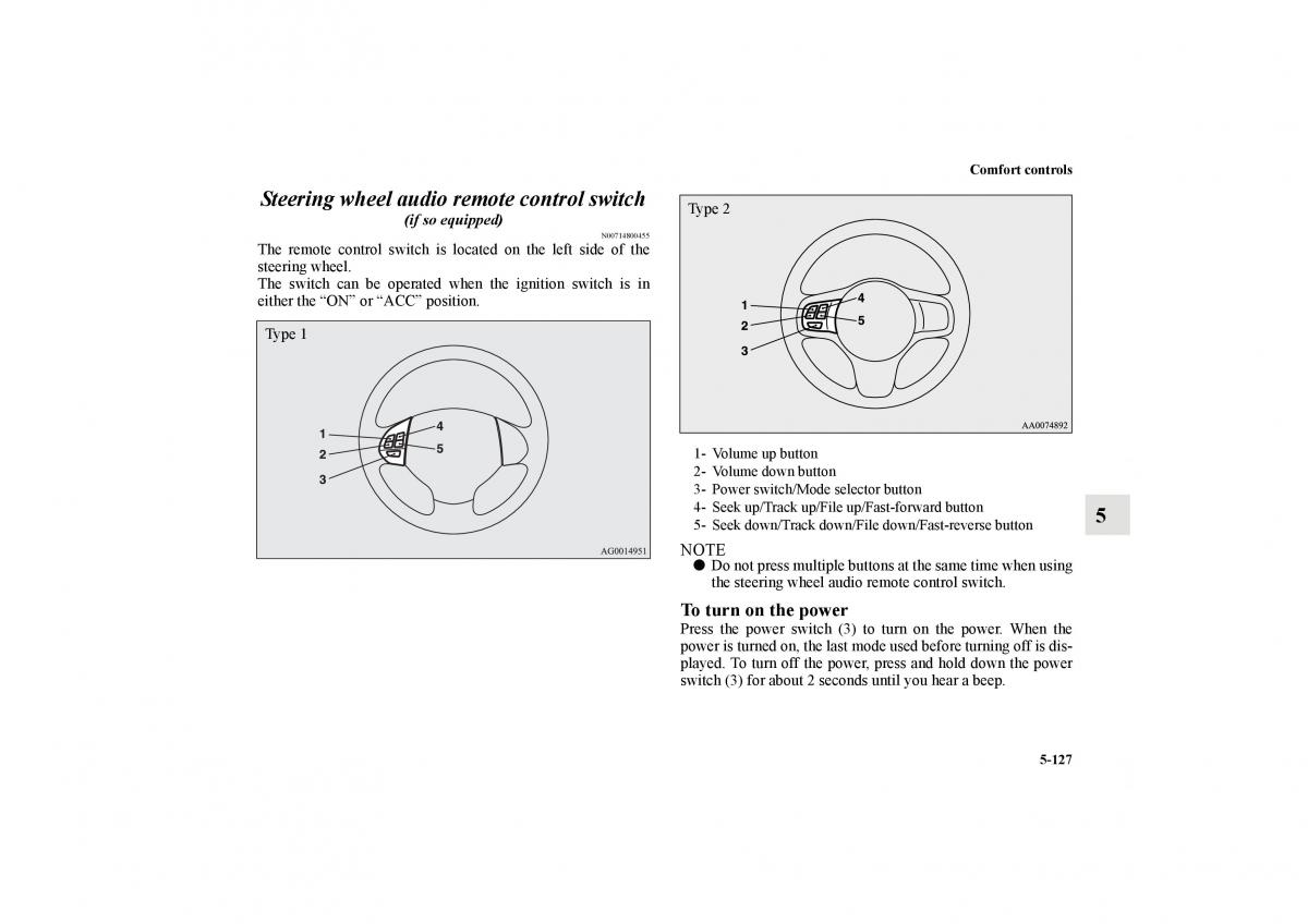 Mitsubishi Lancer Sportback VIII 8 owners manual / page 540