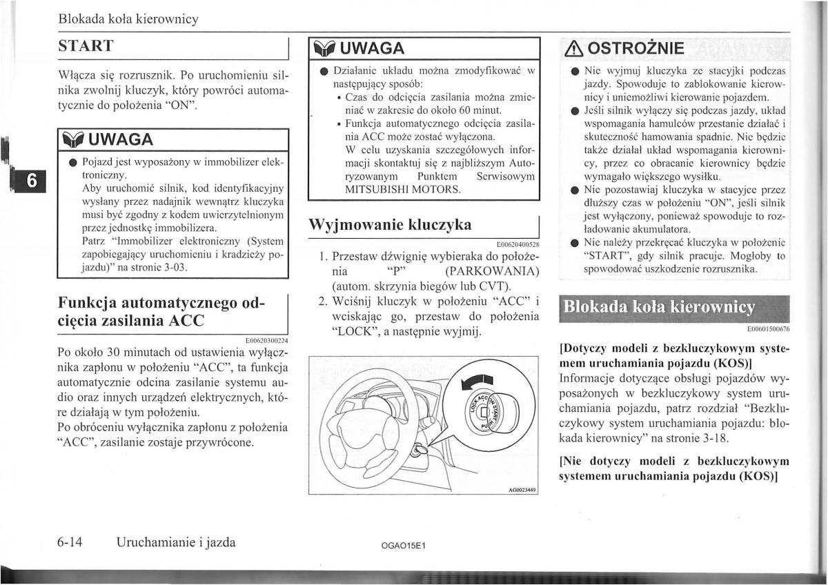 Mitsubishi ASX instrukcja / page 106