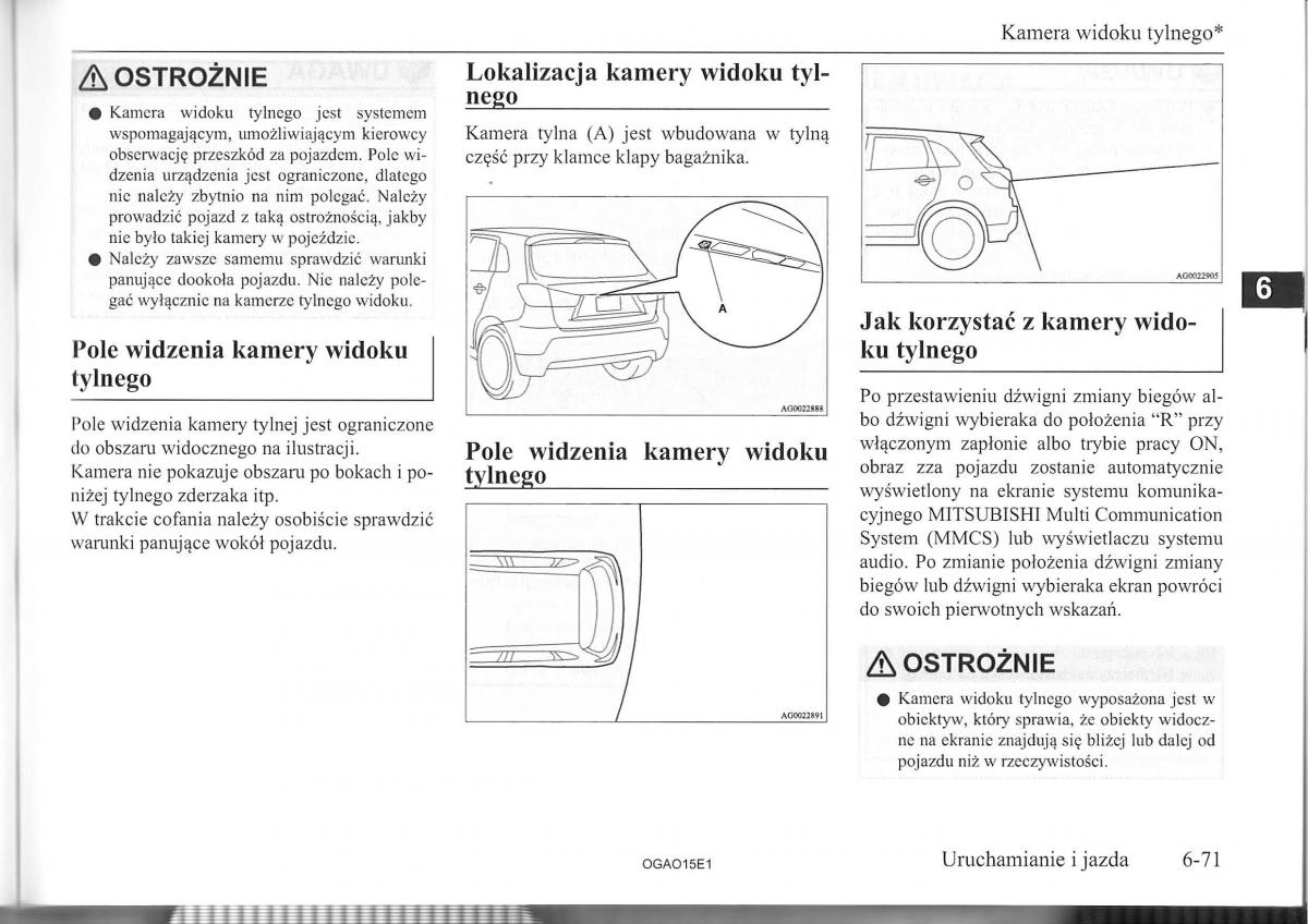 Mitsubishi ASX instrukcja / page 163