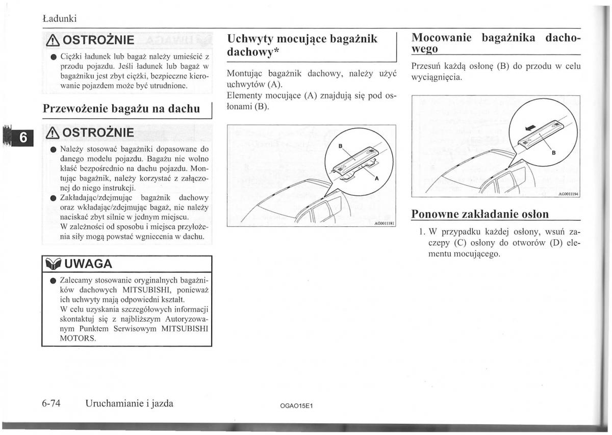 Mitsubishi ASX instrukcja / page 166