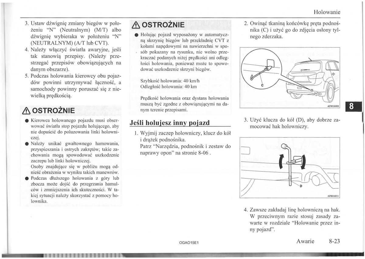 Mitsubishi ASX instrukcja / page 193