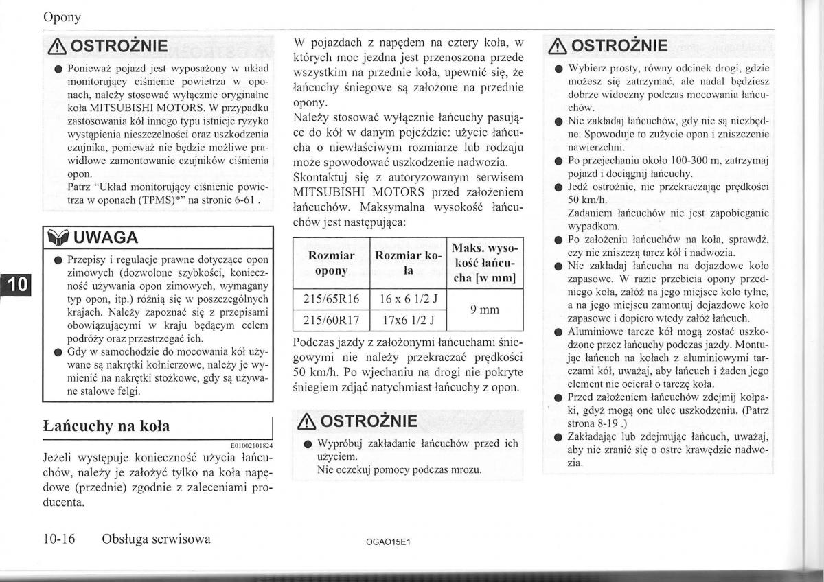 Mitsubishi ASX instrukcja / page 219