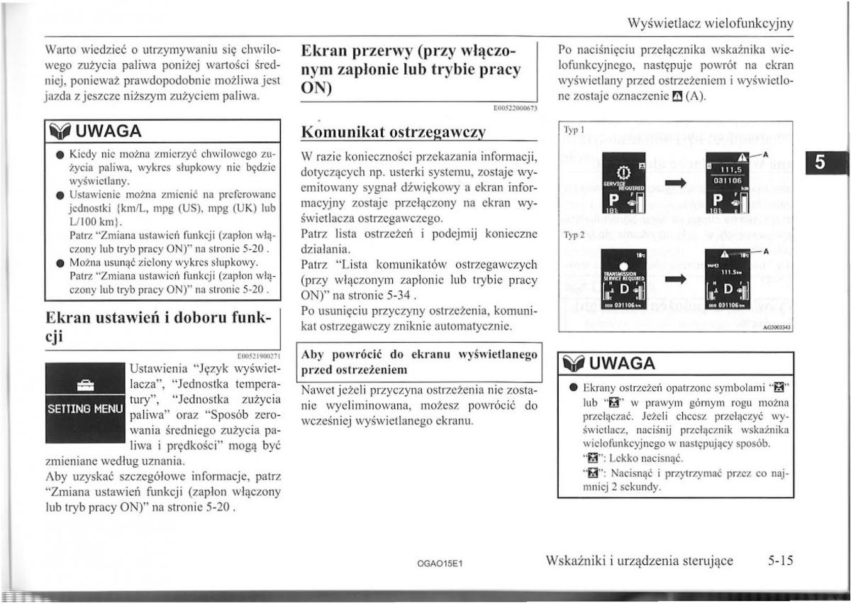 Mitsubishi ASX instrukcja / page 39