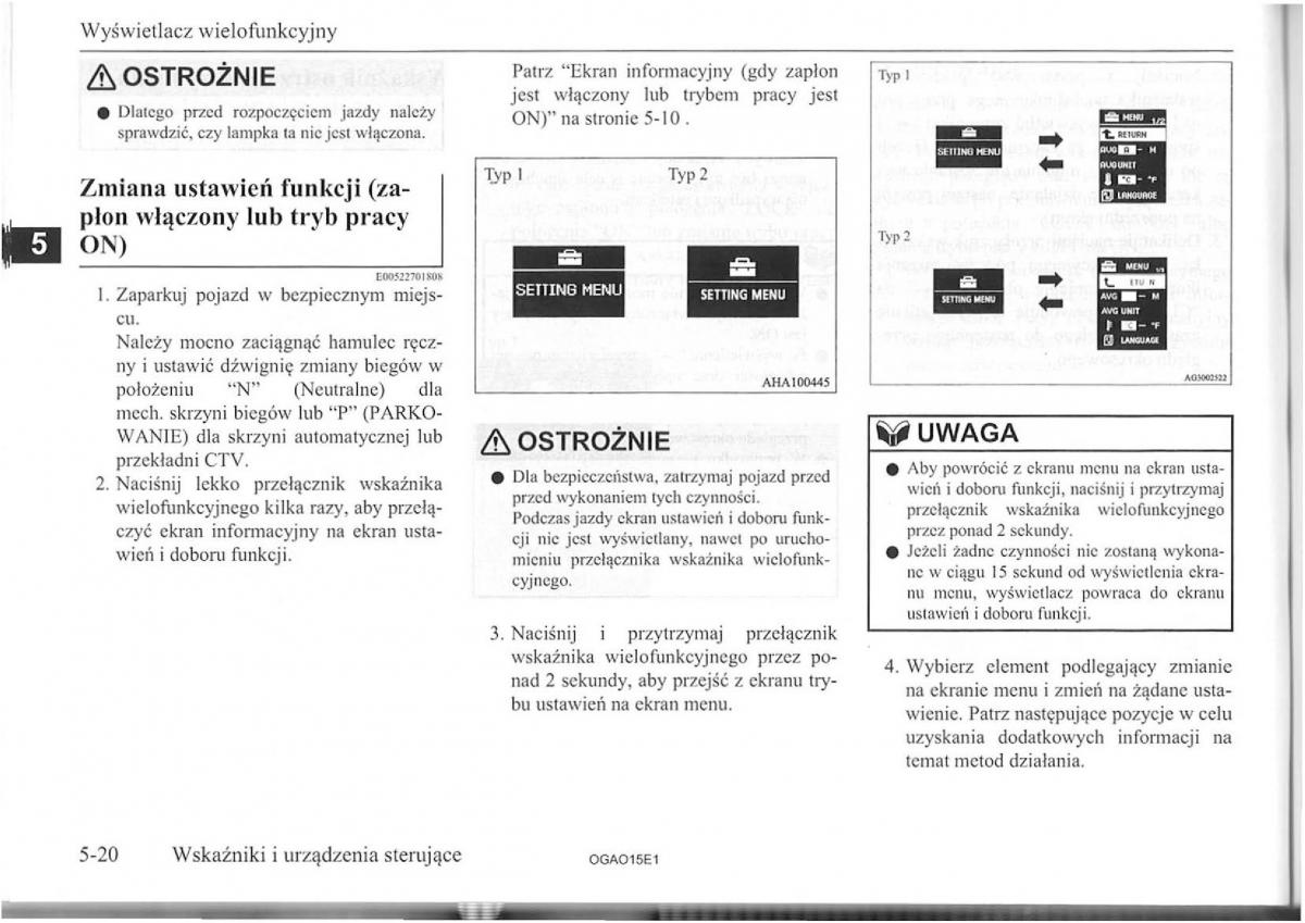 Mitsubishi ASX instrukcja obslugi / page 44