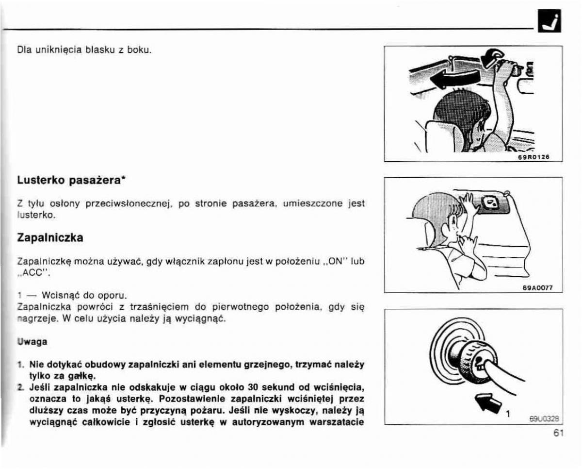 Mitsubishi Lancer IV 4 instrukcja obslugi / page 62