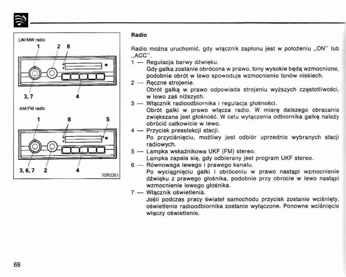 Mitsubishi Lancer IV 4 instrukcja obslugi / page 69