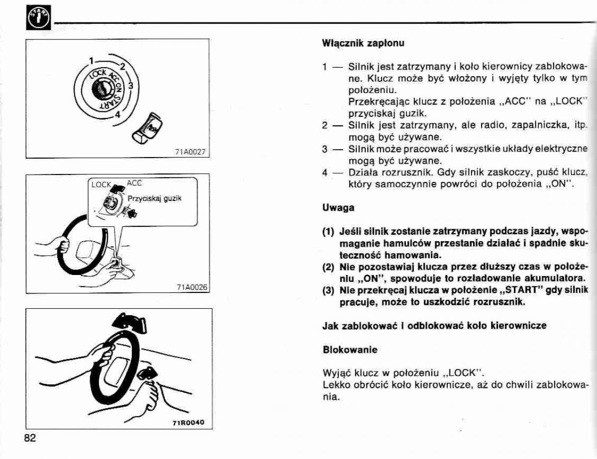 Mitsubishi Lancer IV 4 instrukcja obslugi / page 83