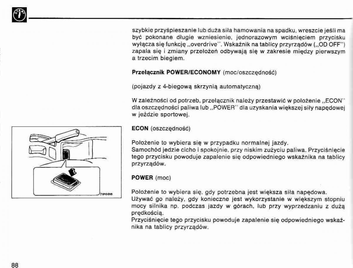 Mitsubishi Lancer IV 4 instrukcja obslugi / page 89