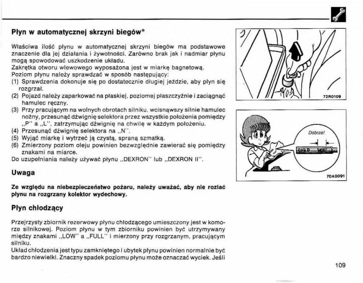 Mitsubishi Lancer IV 4 instrukcja obslugi / page 110