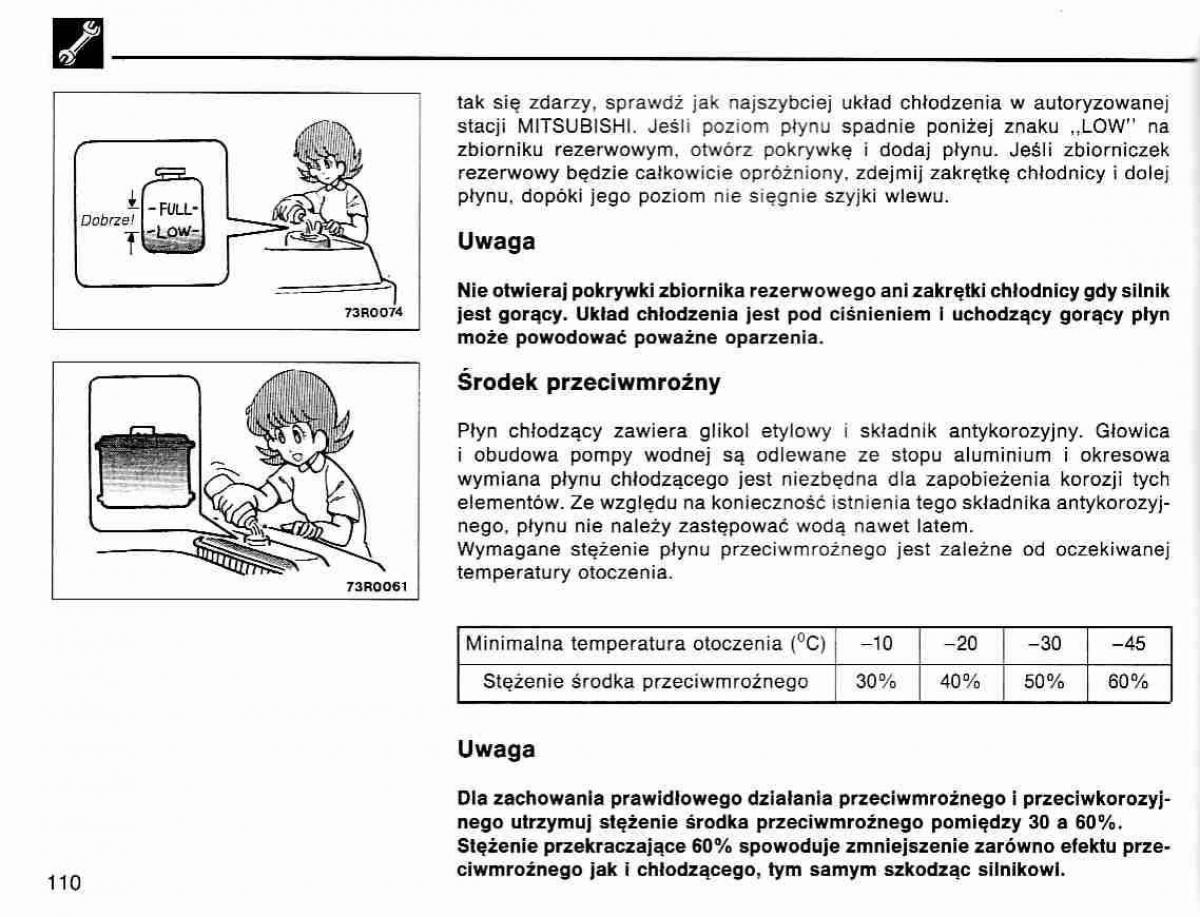 Mitsubishi Lancer IV 4 instrukcja obslugi / page 111