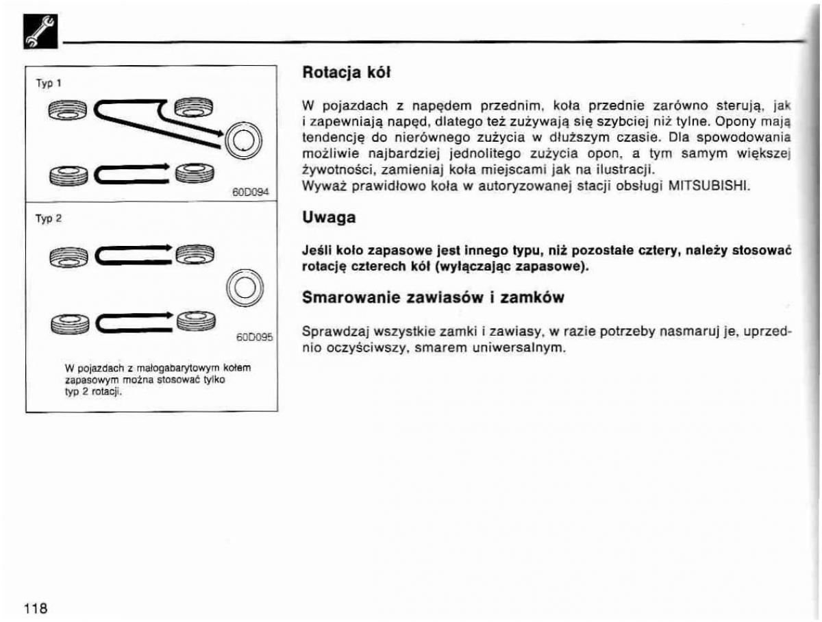 Mitsubishi Lancer IV 4 instrukcja obslugi / page 119