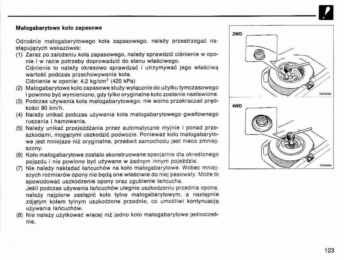 Mitsubishi Lancer IV 4 instrukcja obslugi / page 124