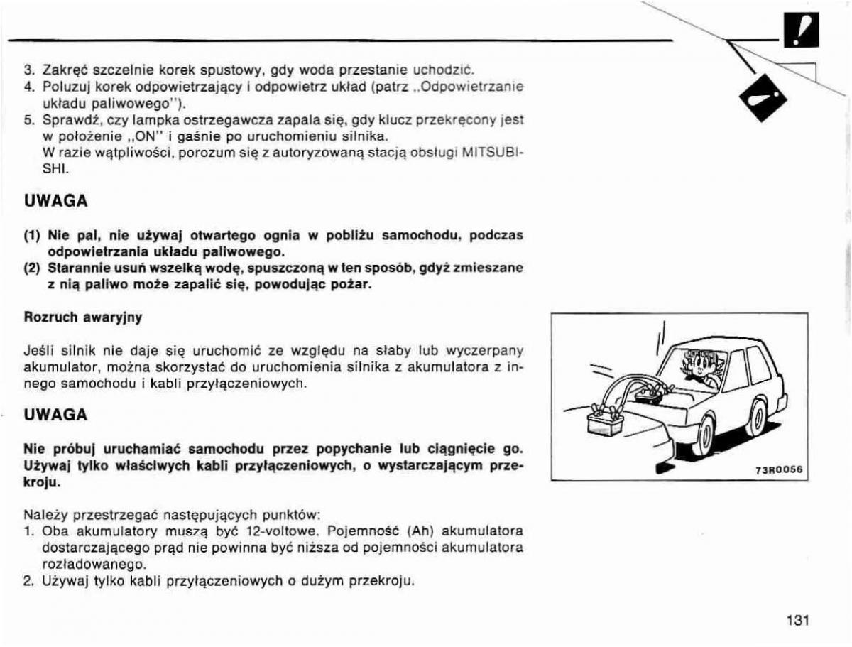 Mitsubishi Lancer IV 4 instrukcja obslugi / page 132