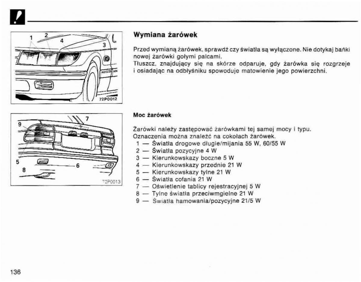 Mitsubishi Lancer IV 4 instrukcja obslugi / page 137