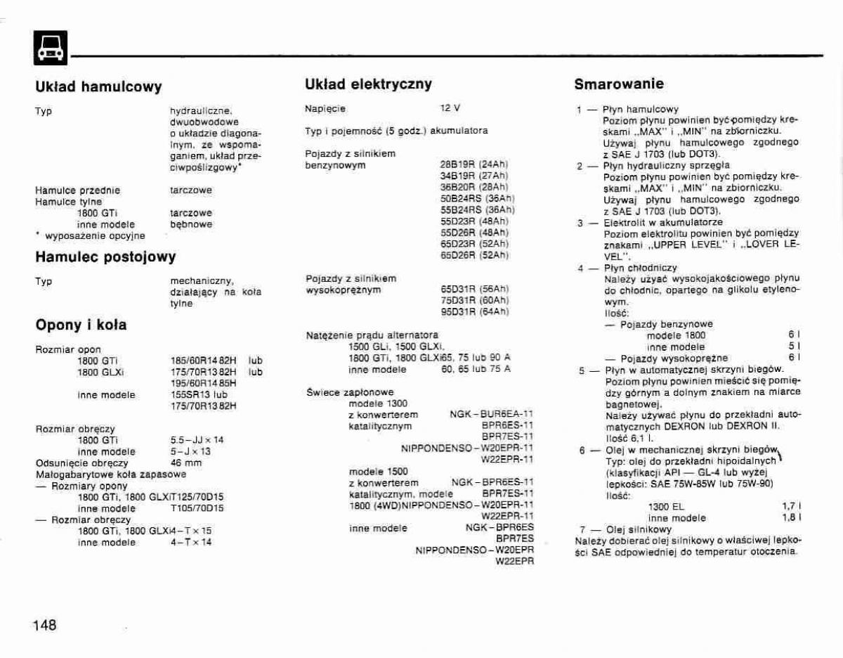 Mitsubishi Lancer IV 4 instrukcja obslugi / page 149