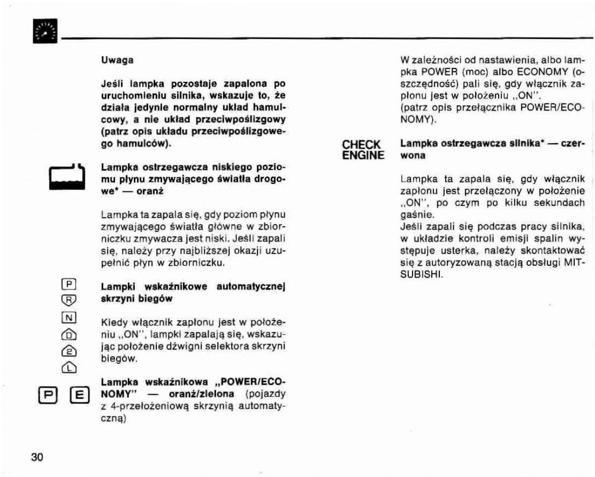 Mitsubishi Lancer IV 4 instrukcja obslugi / page 31