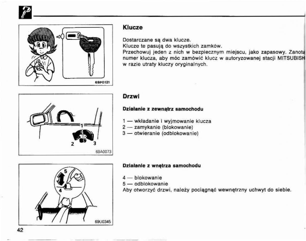 Mitsubishi Lancer IV 4 instrukcja obslugi / page 43