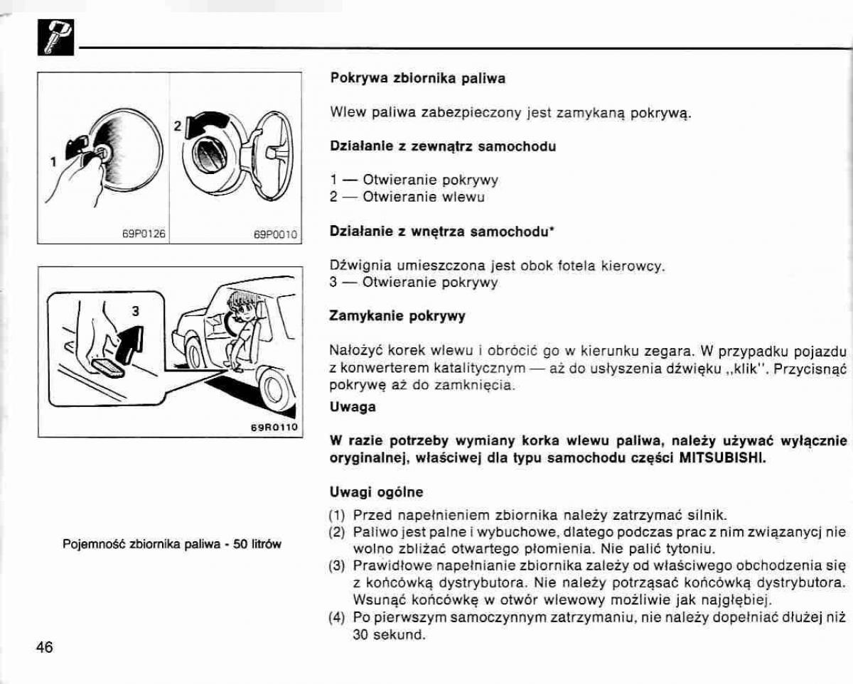 Mitsubishi Lancer IV 4 instrukcja obslugi / page 47