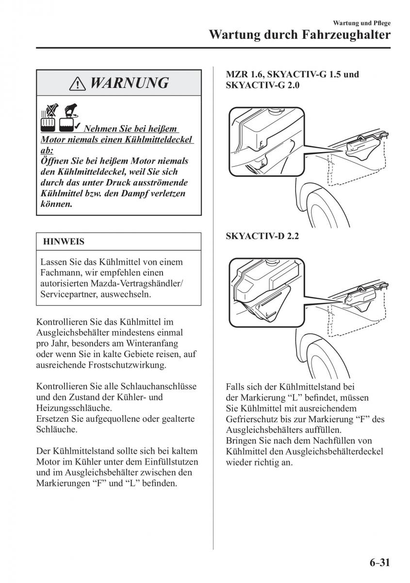 Mazda 3 III Handbuch / page 560