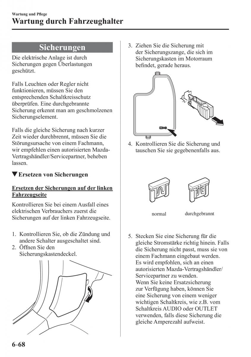 Mazda 3 III Handbuch / page 597