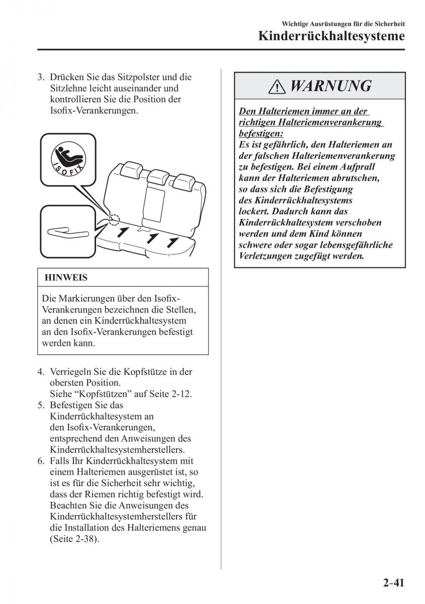 Mazda 3 III Handbuch / page 66