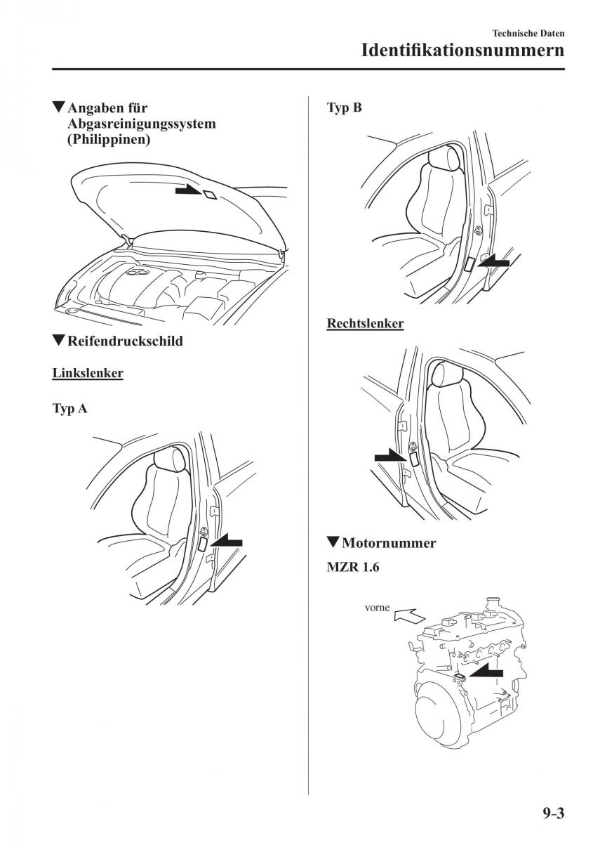 Mazda 3 III Handbuch / page 702