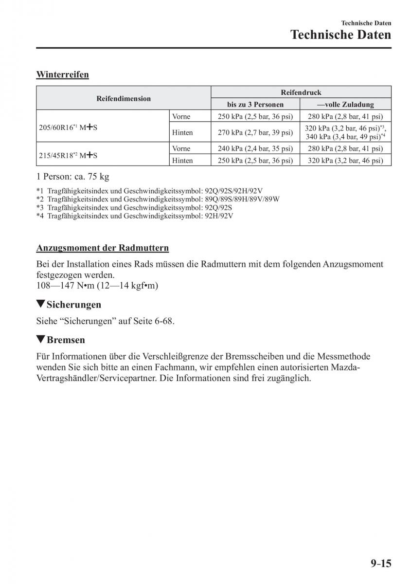 Mazda 3 III Handbuch / page 714