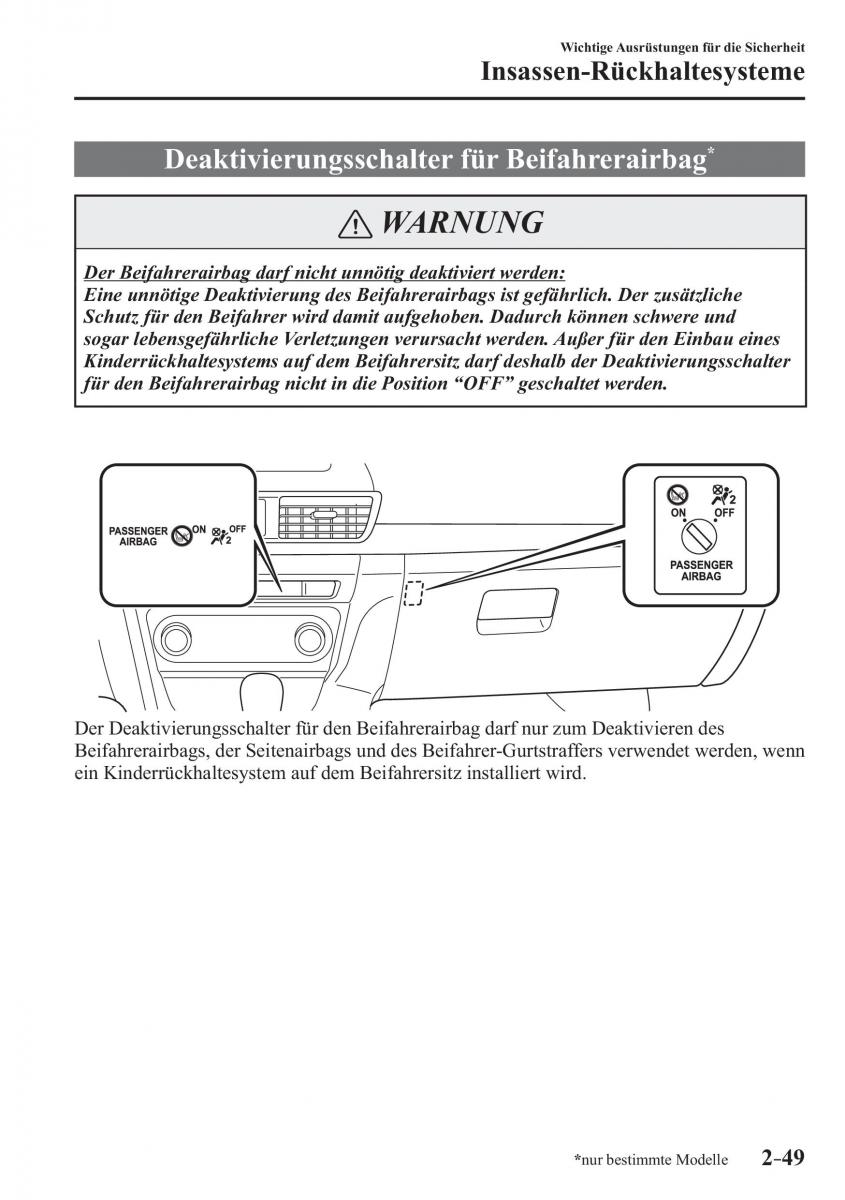 Mazda 3 III Handbuch / page 74