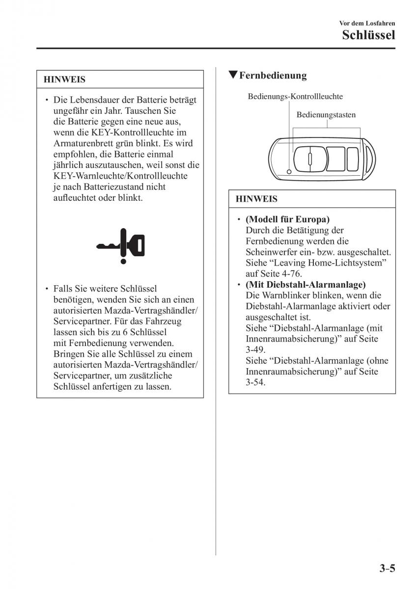 Mazda 3 III Handbuch / page 90