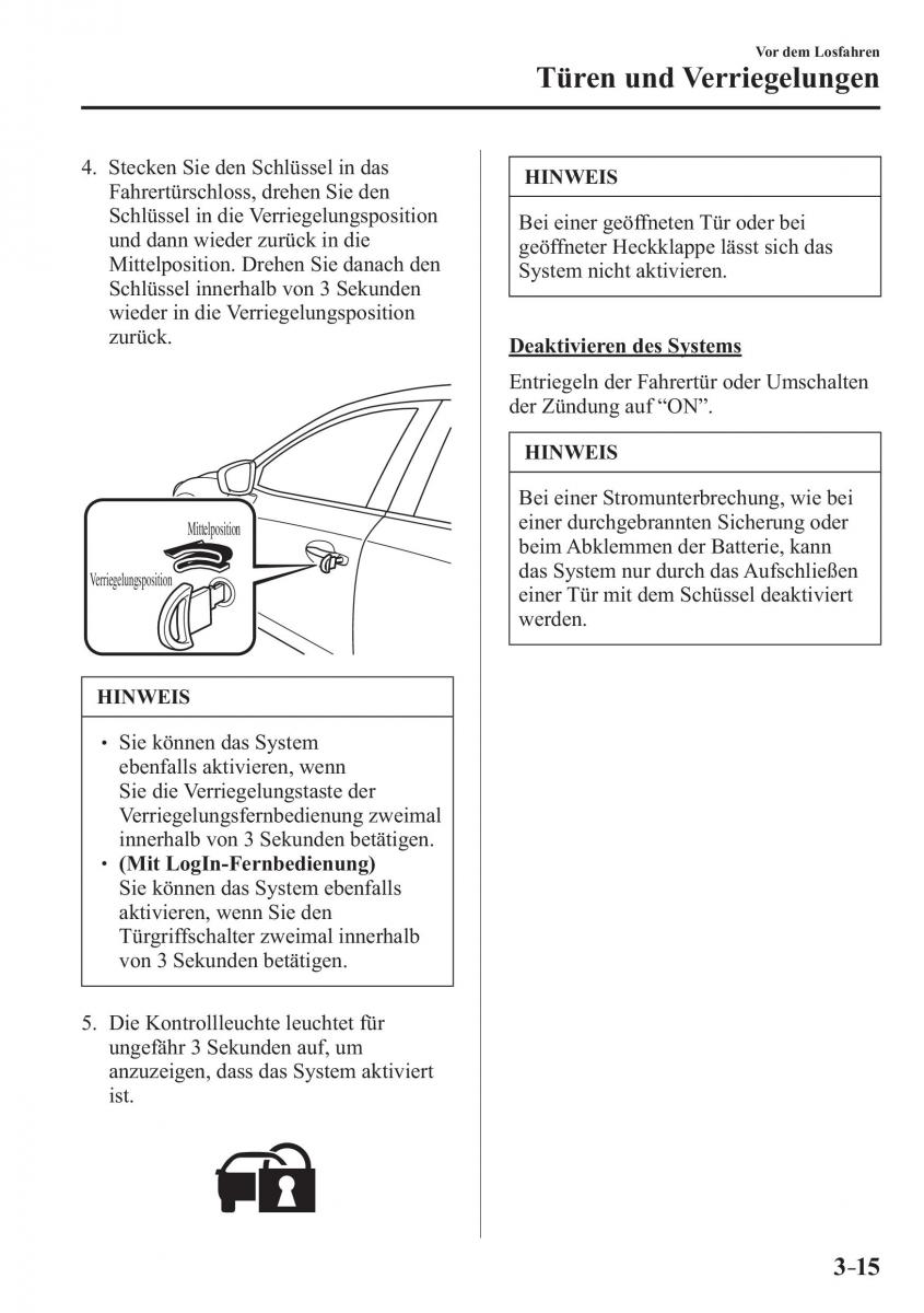 Mazda 3 III Handbuch / page 100