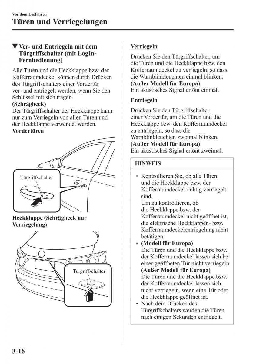 Mazda 3 III Handbuch / page 101