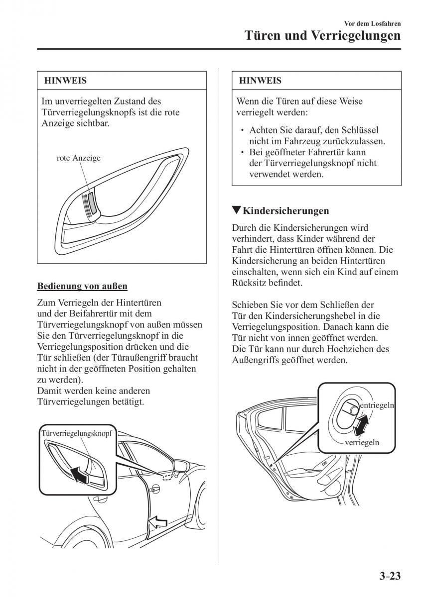 Mazda 3 III Handbuch / page 108