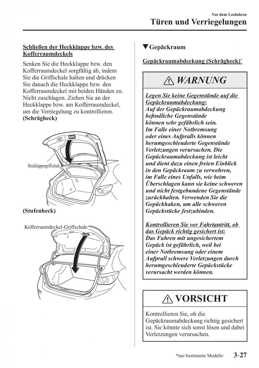 Mazda 3 III Handbuch / page 112