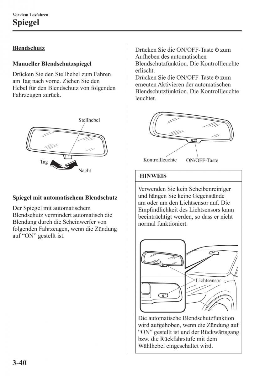 Mazda 3 III Handbuch / page 125