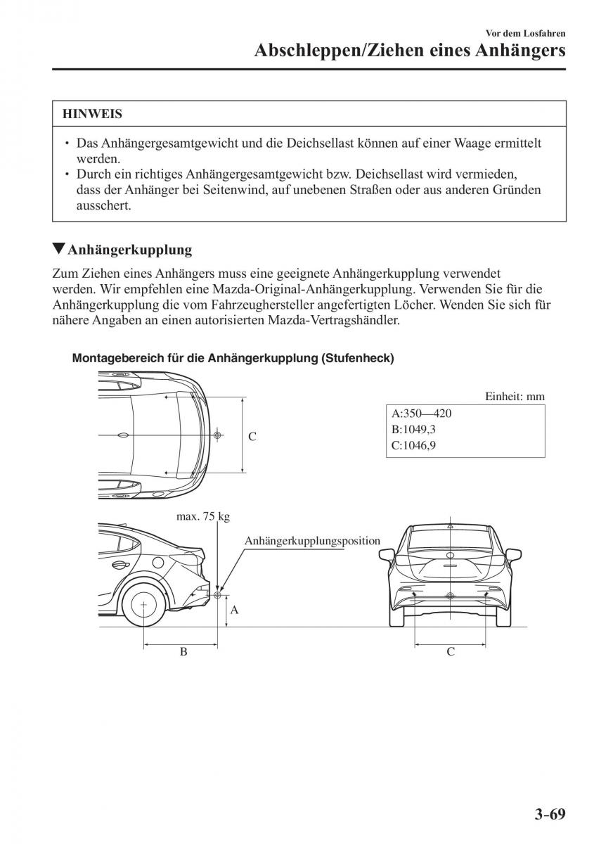 Mazda 3 III Handbuch / page 154