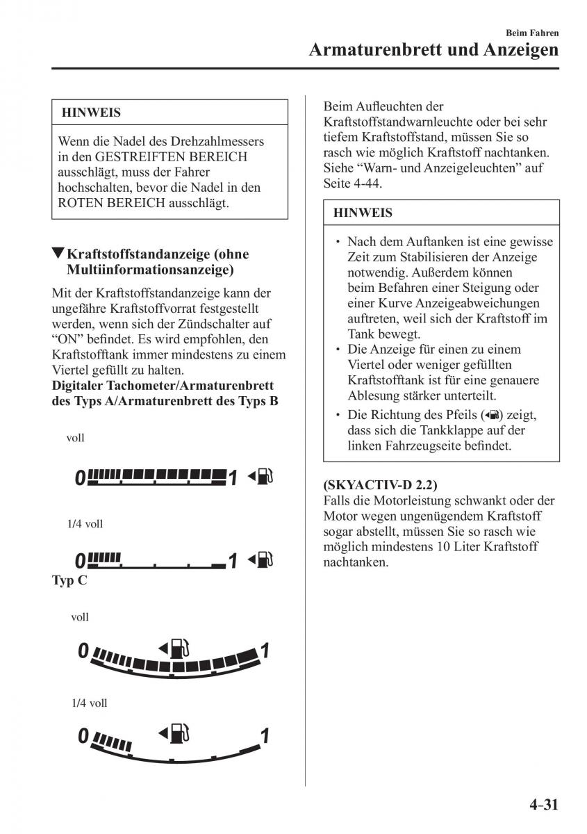 Mazda 3 III Handbuch / page 190