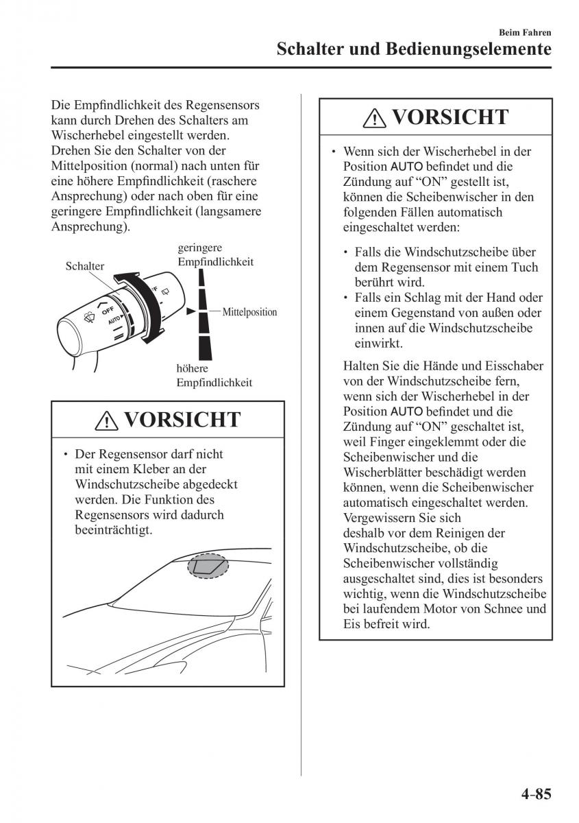 Mazda 3 III Handbuch / page 244