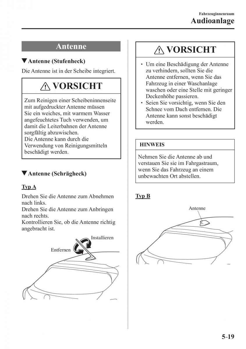 Mazda 3 III Handbuch / page 376