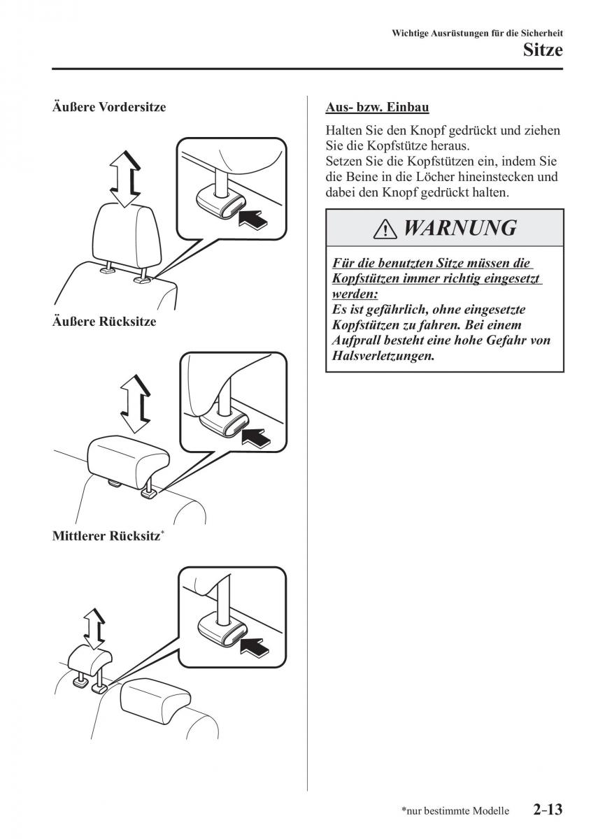 Mazda 3 III Handbuch / page 38