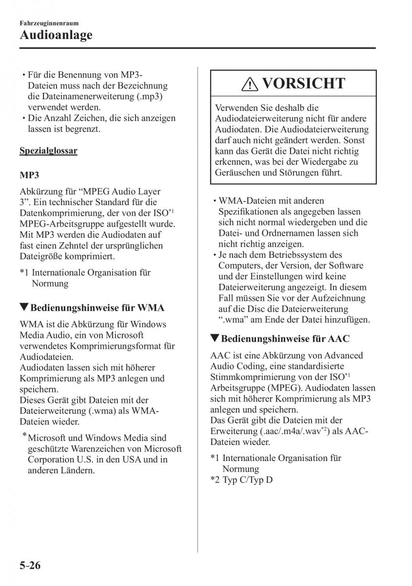 Mazda 3 III Handbuch / page 383