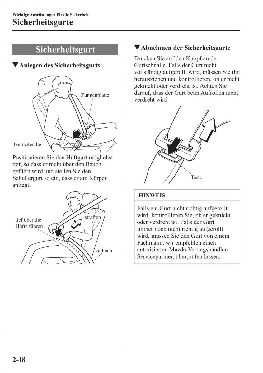 Mazda 3 III Handbuch / page 43